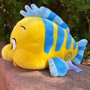 Disney Store The Little Mermaid FLOUNDER Plush